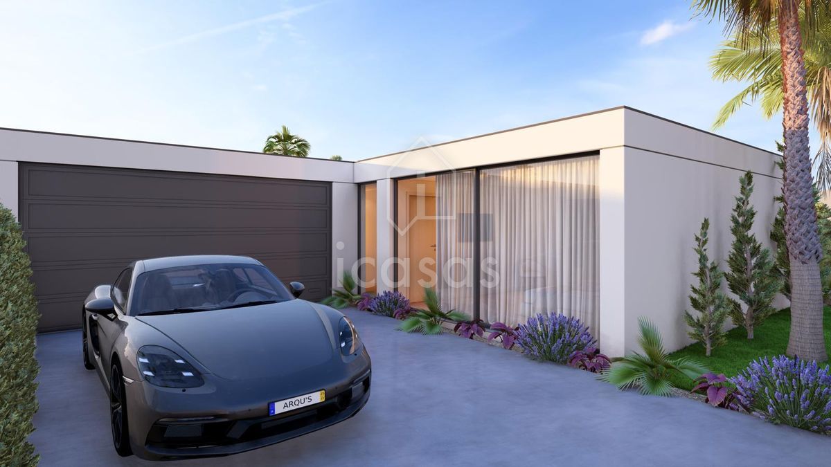 Project image: integral garage, with room for two cars