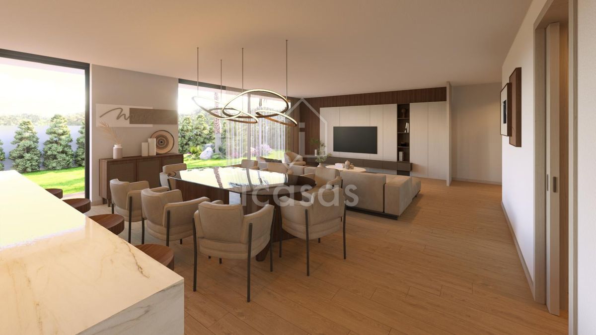 Project image: living and dining room, open-plan with the kitchen